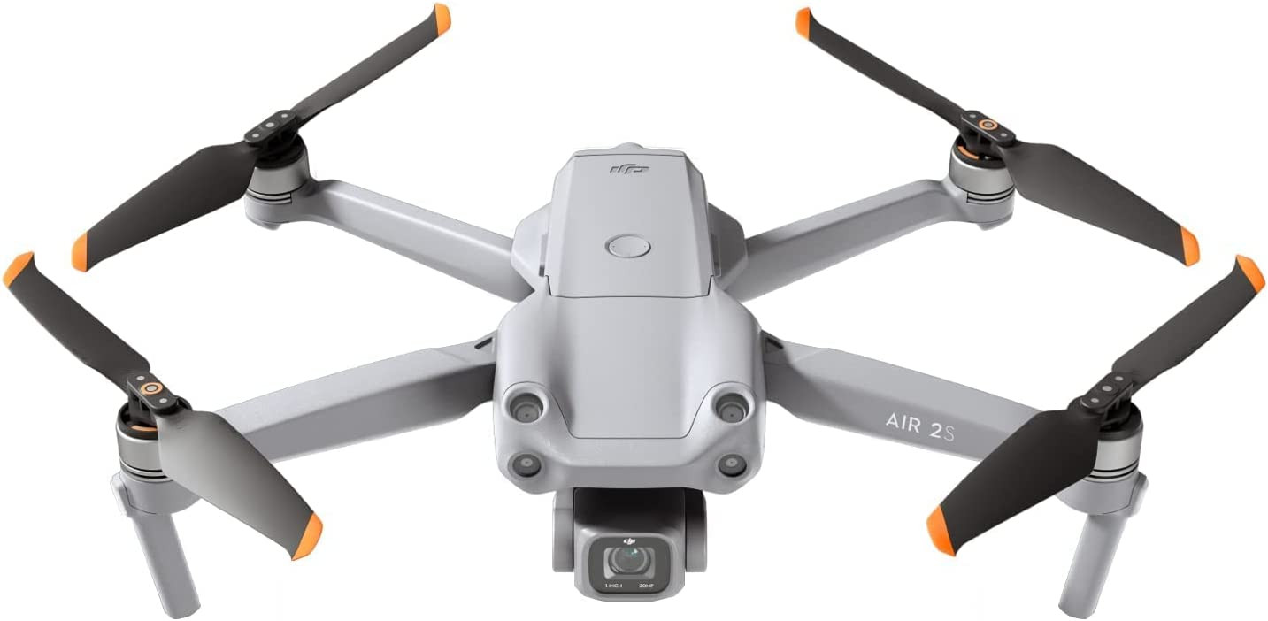 DJI Air 2S - Drone Quadcopter, 3 Axes Gimbal avec Caméra, Vidéo 5,4K, Capteur CMOS 1 pouce, Détection d'obstacles dans 4 directions, 31 Minutes de Vol, FHD 12 km Transmission (FCC), MasterShots, Gris