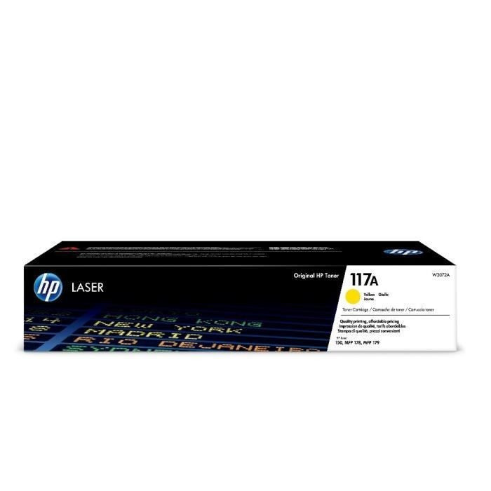 Cartouche de toner laser authentique HP 117A, jaune