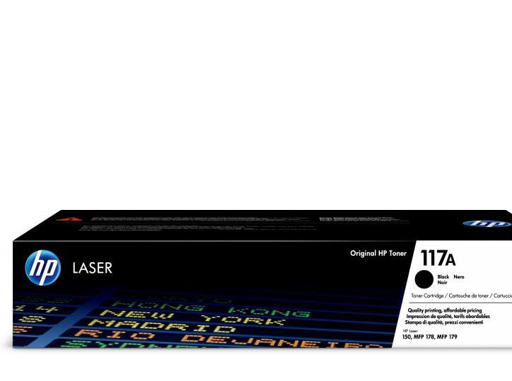 Cartouche de toner laser authentique HP 117A, noir