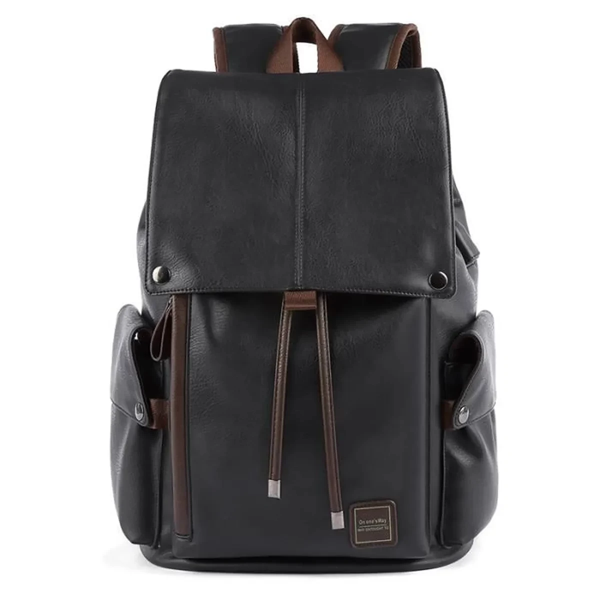 Sac à Dos Simili, MOYYI célèbre marque école Style sac à dos en cuir sac pour collège conception Simple hommes