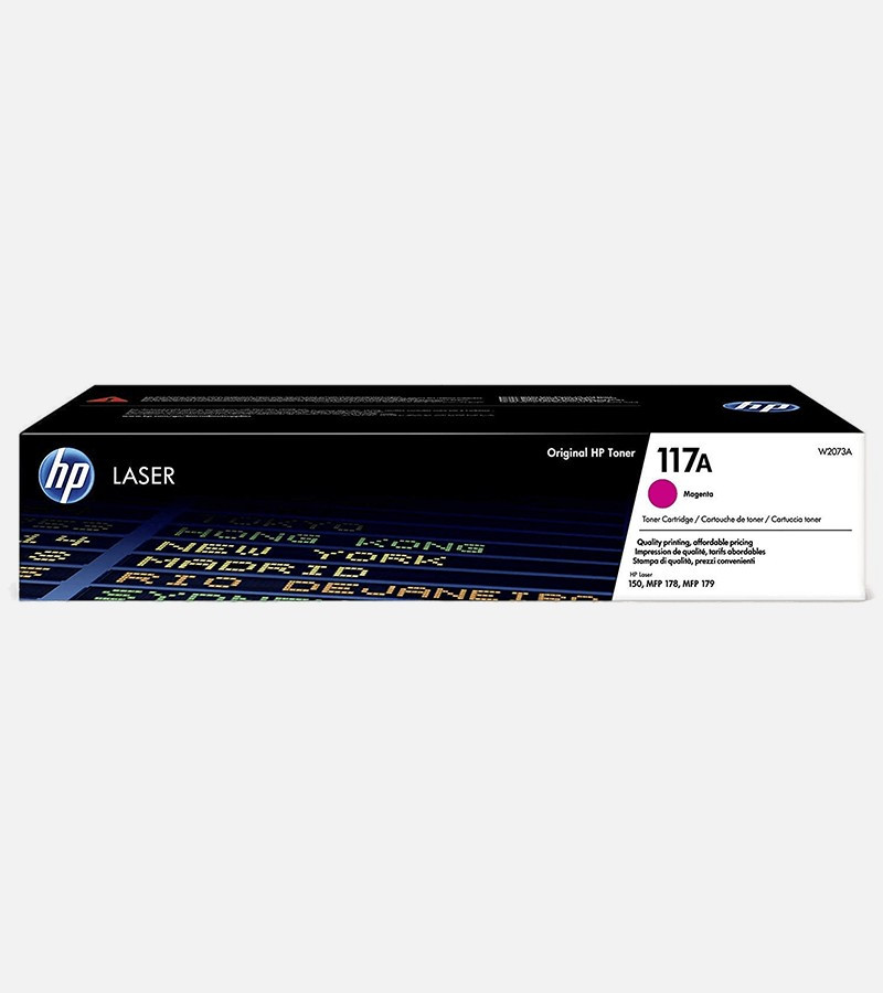 Cartouche de toner laser authentique HP 117A, magenta