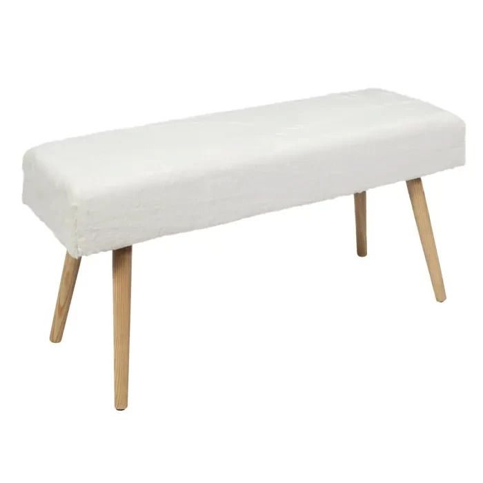 BANC IMITATION FOURRURE « AUREA » 100CM