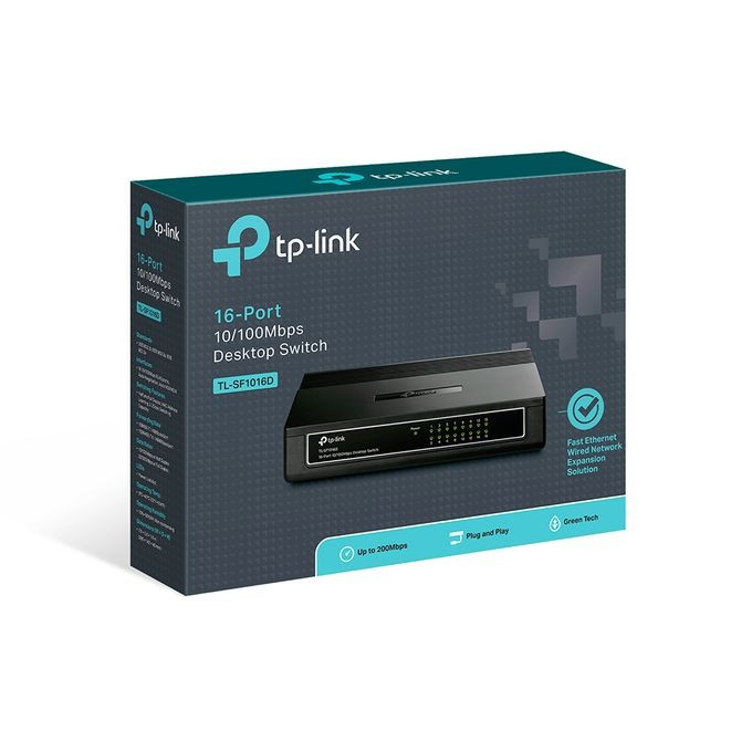 Switch De Bureau 16 Ports 10/100 Mbps - TP-Link - TL-SF1016D