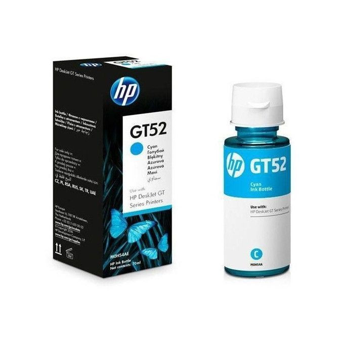 Bouteille D'encre Cyan / Bleu - HP GT52 - 70ML