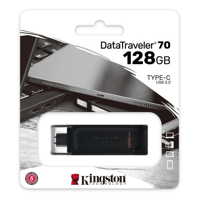 Kingston Clé USB Type C - Kingston 128GB - DataTraveler 70