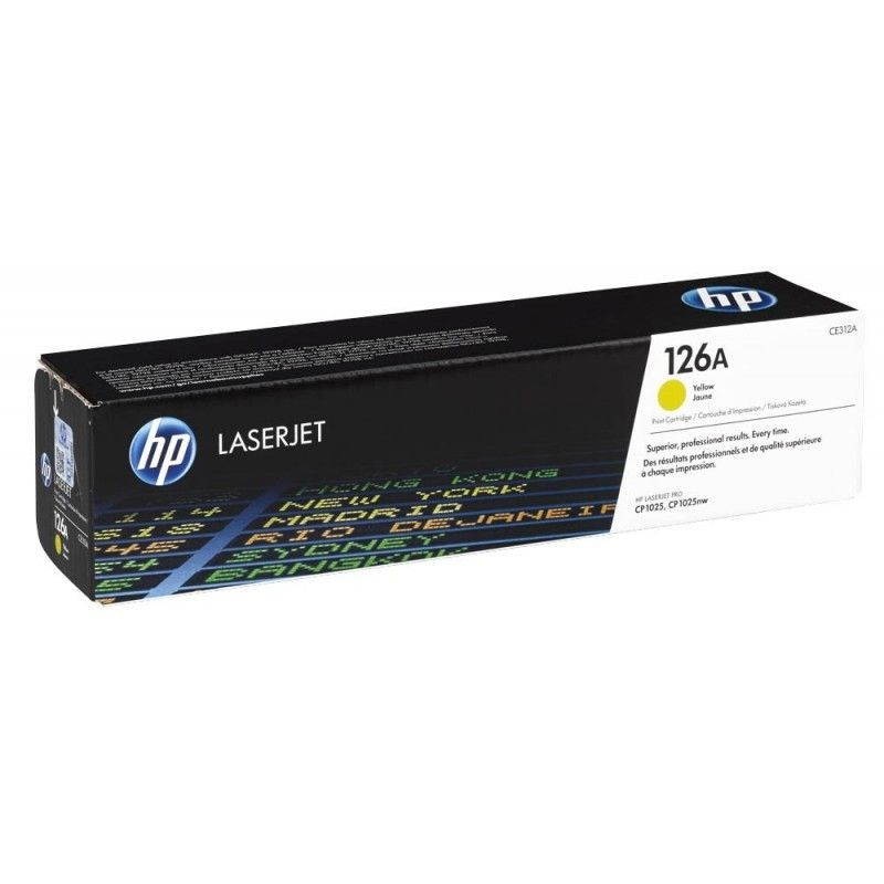 HP 126A (CE312A) Cartouche de toner HP LaserJet jaune d’origine