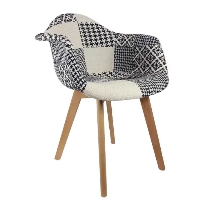 FAUTEUILS PATCHWORK « LEASON » 86CM GRIS