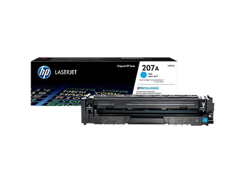 Toner cyan LaserJet HP 207A authentique